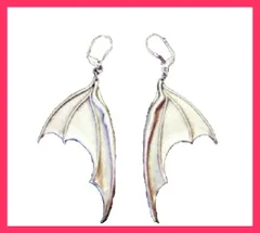 【在庫限り】ウィング 羽根 デビル 両耳 ピアス 2個 蝙蝠 ヴァンパイア コウ  ウィング 羽根 デビル 両耳 ピアス  ★売れ筋★おすすめ おしゃれ　人気 20200318-7