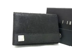 ■極美品■ dunhill ダンヒル ディーエイト PVC×レザー カードケース カード入れ 名刺入れ メンズ ブラック系 BL7775