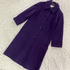 pierre balmain ウールロングコート パープル 9A2 高級感のサムネイル