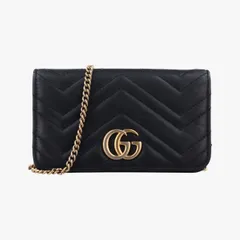 グッチGucciGGマーモントブラックレザー488426 グッチGucciGGマーモントブラックレザー488426 - メルカリ