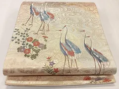 平和屋着物◎六通柄袋帯　慶長小袖文　金銀糸　正絹　逸品　CAAL5898kb