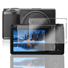 対応 Ricoh GR3 / GR3X 保護フィルム 2枚 【2枚セット 日本旭硝子製】対応 Ricoh GR3 / GR3X フィルム 液晶保護ガラス 硬度9H 耐衝撃 飛散防止 指紋防止 撥油性 疎水性 自動吸着 気泡ゼロ 貼り付け簡単