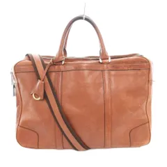 アニアリ aniary ビジネスバッグ ブリーフケース ショルダー 2WAY レザー 茶 ブラウン /AE