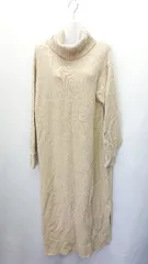 ◇ UNIQLO ユニクロ 長袖 ロング丈 ワンピース サイズL ベージュ系 レディース E  【1407180038875】