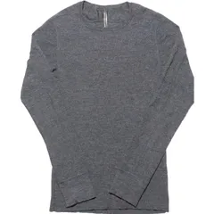 MADE IN JAPAN製 BLACKBARRETT by NEIL BARRETT クルーネックウールセーター チャコールグレー 3サイズ