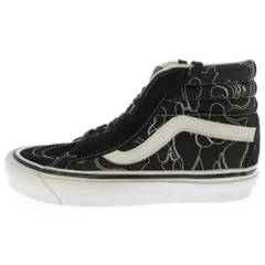 VANS (ヴァンズ) ×A BATHING APE SK8-HI ×アベイシングエイプ 総柄 ハイカットスニーカー ブラック 500714
