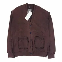 UNUSED アンユーズド US2437-C004S3 COTTON KNIT CARDIGAN インサイドアウト ユーズド加工 カーディガン パープル系 3【新古品】【未使用】【中古】のサムネイル
