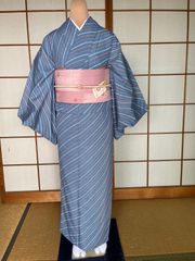 ポリエステル着物　袷