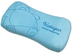 低反発 腰枕 クッション 枕 グッズ 抱き枕 キャラクター 公式 まくら ポケットモンスター 15cm ぬいぐるみ x 30cm マスコット 約 ブルー かわいい パステル カビゴン 大人 低反発クッション ポケモン 子供 モリピロ