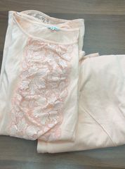 Christian Dior クリスチャンディオール レース パジャマ ルームウェア ナイトウェア ライトピンク M