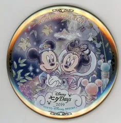 【中古】バッジ・ピンズ ミッキー＆ミニー 缶バッジ 「ディズニー七夕デイズ2019」 東京ディズニーリゾート限定