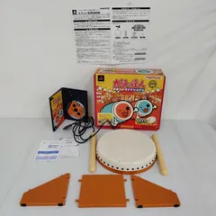 【TAKA42-29】◇ NAMCO ナムコ ｢Play Station 2 『太鼓の達人 タタコンでドドンがドン』 タフコン同梱セット｣ ソフト 取扱説明書 ジャンク品
