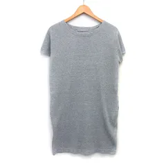 セオリーリュクス theory luxe ワンピース Tシャツワンピ Aライン ミニ 膝上 シンプル 半袖 丸首 綿混 38 グレー 灰 /HT14のサムネイル