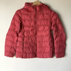 ユニクロ ライトウォームパデットパーカ ナイロン100% ピンク 140cm 2801202510210002