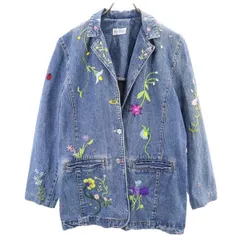 フレンチドレッシング 花柄刺繍 デニムジャケット FRENCH DRESSING レディース 【中古】  【230902】