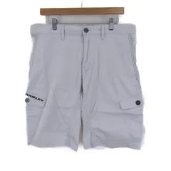 オークリー カーゴパンツ ボトムス ハーフパンツ ゴルフウエア メンズ 36サイズ ホワイト OAKLEY 【中古】