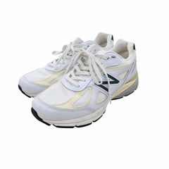 New Balance U990TC4 WHITE/GREEN ニューバランス ランニングシューズ スニーカー MADE IN USA 990V4 ホワイト サイズ 27