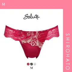 新品タグ付♡Salute サルート 80 ブラ&Tバック&ガーターセット D70 Salute／サルート | SHIROHATO(白鳩)