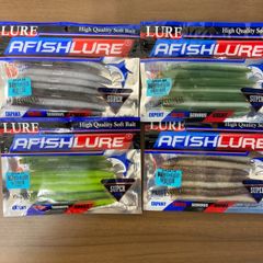 ワーム　4色セット　センコー　4インチ　100㎜　6.5g　1袋8本　ワームセット　ルアー　ルアーセット　ブラックバス　バス釣り　ルアー用品　100107
