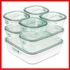 【送料無料 】03) グリーン_1.2L×1個・500ml×2個 ・200ml×4個 Style: 7点セット PatternName: 通常タイプ iwaki