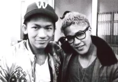 【中古】生写真(男性) 三代目 JSoulBrothers/NAOTO・ELLY/横型・バストアップ・帽子・眼鏡・ELLY首傾げ・モノクロ加工/「リフレイン」 EXILE mobile＆EX FAMILY会員限定特典