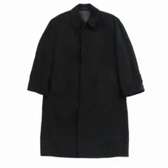 loncooper カシミヤ100% ロング ステンカラーコート アウター チャコールグレー サイズM メンズ 【中古】