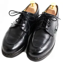 【ドンドン見直し】良品●Paraboot パラブーツ CHAMBORD/シャンボード リスレザー Uチップ チロリアンシューズ ブラック 6F フランス製のサムネイル