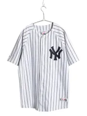 【お得なクーポン配布中!】 ヤンキース ベースボール シャツ メンズ S 程/ MLB オフィシャル マジェスティック 大リーグ ユニフォーム ゲームシャツ 半袖シャツ 重ね着