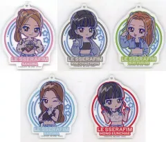 【中古】キーホルダー 全5種セット LE SSERAFIM のすたるぽっぷ アクリルプレートキーホルダー～ANTIFRAGILE～