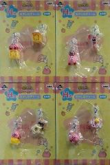 [중고] 키홀더 마스코트(캐릭터) 전 4종 세트 이상한 매력 [이치반 복권 별의 커비 sweet party] H상