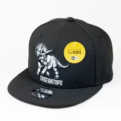 【ニューエラ正規品】ニューエラ NEW ERAⓇ 帽子 キャップ Youth 9FIFTY Dinosaur トリケラトプス ブラック(商品番号：14391987)