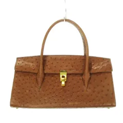 超美品 希少色 LOUIS FERAUD ルイフェロー オーストリッチ バッグ 未使用級】ルイフェロー JRA公認 オーストリッチ トートバッグ