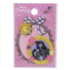 【メール便】塔の上のラプンツェル ワッペン ぷちぷんと 2枚入り ディズニープリンセス 社コッカ 手芸用品 刺繍 ししゅう キャラクター グッズ 