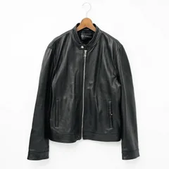 美品! H＆M × VERSACE メンズ オールレザー スタッズ ライダースL 111018-117-a.jpg