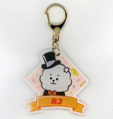[중고] 잡화 RJ(진) 아크릴 키홀더 Let's party with you [BT21]
