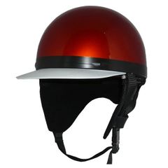 新品！ ZK-180 ヘルメットコルク半風半帽【メタリックオレンジ】コルク不使用で軽量！SG公認 PSC認可！125cc以下対応　チャック式着脱耳当て装備 盗難防止金属ホルダー フリーサイズ(57～60㎝)  