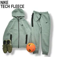 ナイキ NIKE スポーツ ウェア テック フリース スウェット セットアップ 上下 ラグランスリーブ スウッシュ ロゴ  M グレー ストリート カジュアル タウンユース メンズ