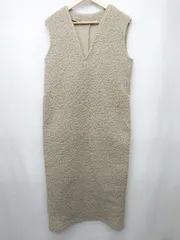 ◇ ⊇ classicalelf クラシカルエルフ 膝下丈 ジャンパースカート サイズM グレー系 レディース P  【1410230018826】