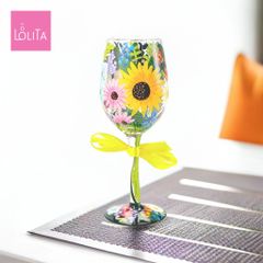 Lolita ワイングラス Wildflowers 22.4cm 野の花 | かわいい おしゃれ ポップ モダン デザイン食器 アート ロリータ･ヤンシー 正規輸入品