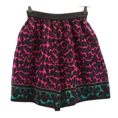 イヴサンローラン ウールブレンド 総柄 ニット ショートパンツ 140 ピンク系 YVES SAINT LAURENT キッズ 【中古】  【230824】