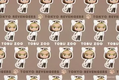 【中古】ポストカード 稀咲鉄太×ワオキツザル オリジナルポストカード(ちびキャラVer.) 「東京リベンジャーズ×東武動物公園」 グッズ購入特典