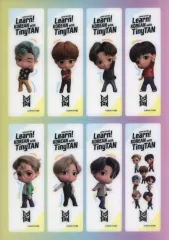 【中古】ブックカバー・栞 BTS(防弾少年団) ブックマーク8枚セット 「Learn! KOREAN with TinyTAN グローバル版/JAPAN EDITION」 BTS JAPAN OFFICIAL FANCLUB会員限定特典