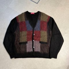 SUPREME シュプリーム 22SS Brushed Grid Mohair Cardigan カーディガン ブラック size:M 【表参道A07】