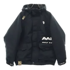 A BATHING APE (アベイシングエイプ) Front Logo Hooded Zip Jacketフロントロゴプリント フーデッドジップアップジャケット ブラック AAPJKM7624XXLのサムネイル