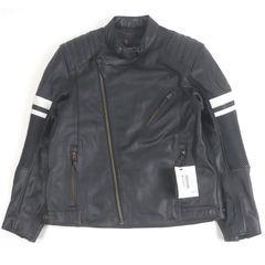 BALMAINライダースパーカー 極美品□BALMAIN/バルマン バックロゴ ラインデザイン ラメ