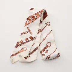 HERMES エルメス ツイリー CHAINES ＆ GOURMETTE スカーフ
