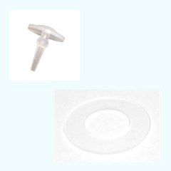 EZSODA-SBP1: 交換用バルブ3個、交換用パッキン(柔らかめ、色:透明、1㎜厚)3枚 ※適合モデル EZSODA02