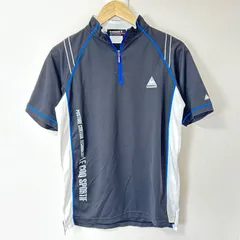 (^w^)b le coq sportif GOLF COLLECTION ルコックスポルティフ ハーフジップ 半袖ポロシャツ ポリエステル100% トップス ゴルフウェア スポーツ 運動 ブラック 黒 メンズ サイズL