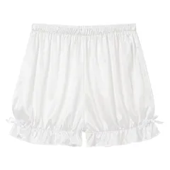 夢展望公式 [新品未使用] フリルリボンカボチャペチパンツ [ホワイト] 他カラー別ページ有 dearmyloverose パンツ ショートパンツ・キュロットパンツ（ショート） 534394-01