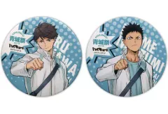 【中古】バッジ・ピンズ 及川徹＆岩泉一 青城祭2018限定缶バッジセット 「ハイキュー!!×JUMP SHOP 青城祭2018」